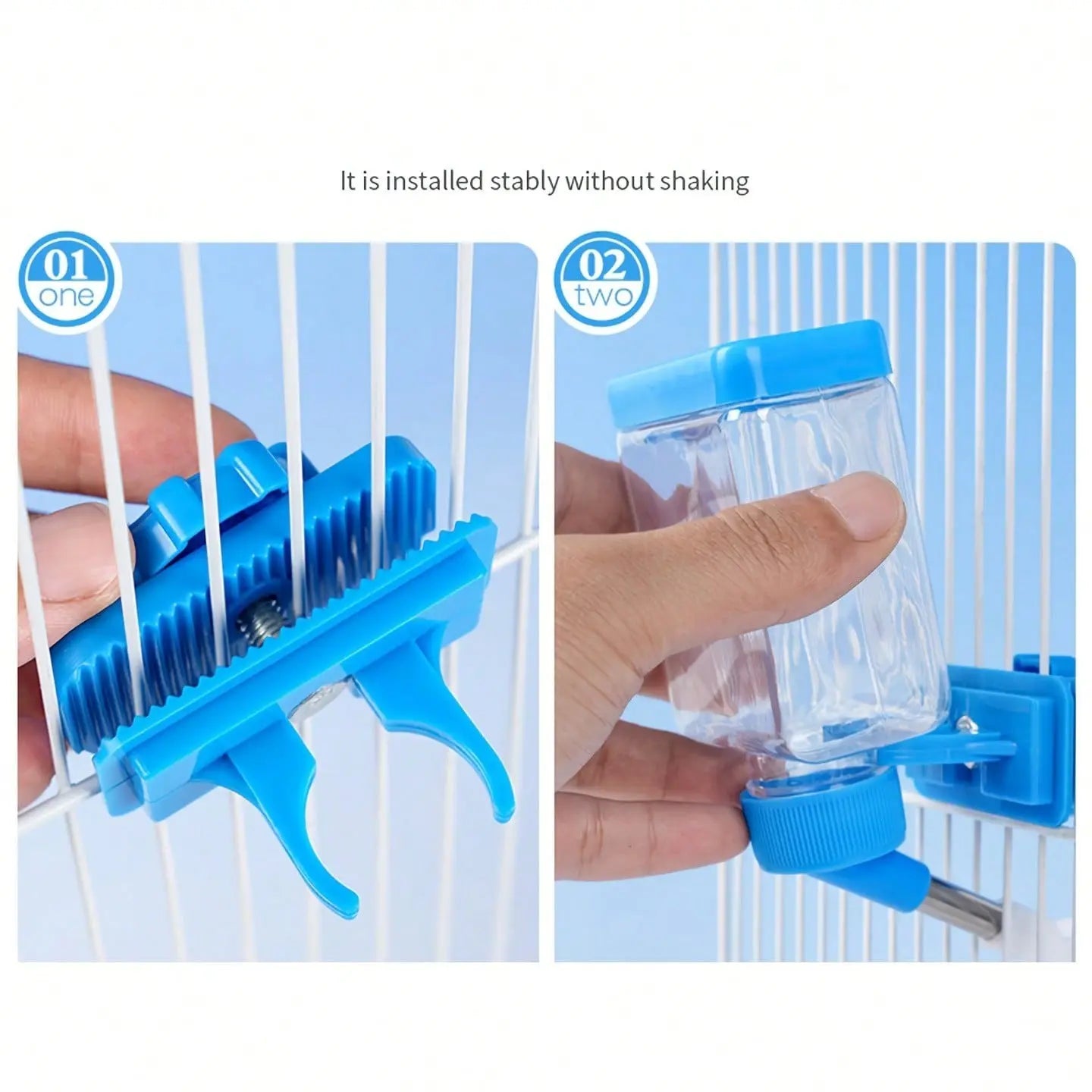 Automatic Bird Watering System, Self-Feeding Device for Small Birds, Cage Accessories, Pigeon Feeder, Cage Mounted Feeder, Parrot Feeder, Bird Feeders, Essential Pet Supplies