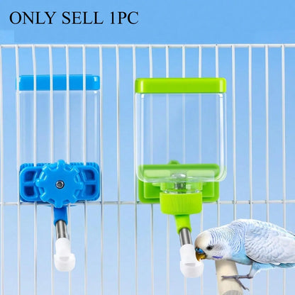 Automatic Bird Watering System, Self-Feeding Device for Small Birds, Cage Accessories, Pigeon Feeder, Cage Mounted Feeder, Parrot Feeder, Bird Feeders, Essential Pet Supplies