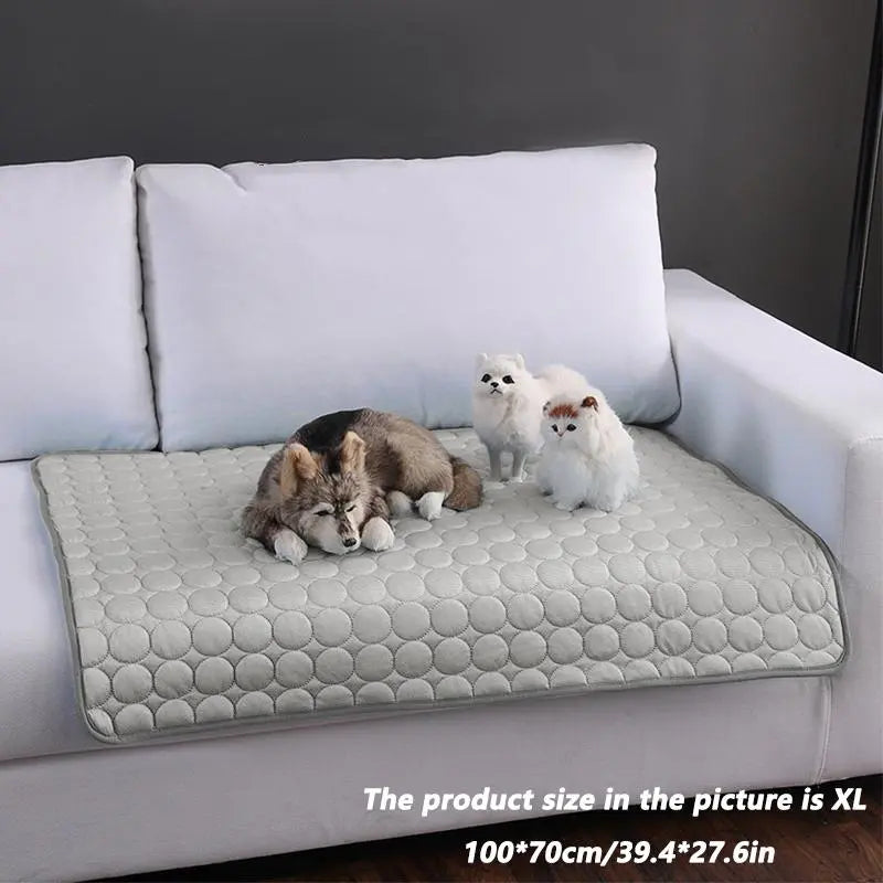 Pet Cooling Mat, Summer Pet Ice Pad, Breathable Pet Cooling Mat, Summer Cooling Pad for Dogs & Cats, Pet Supplies