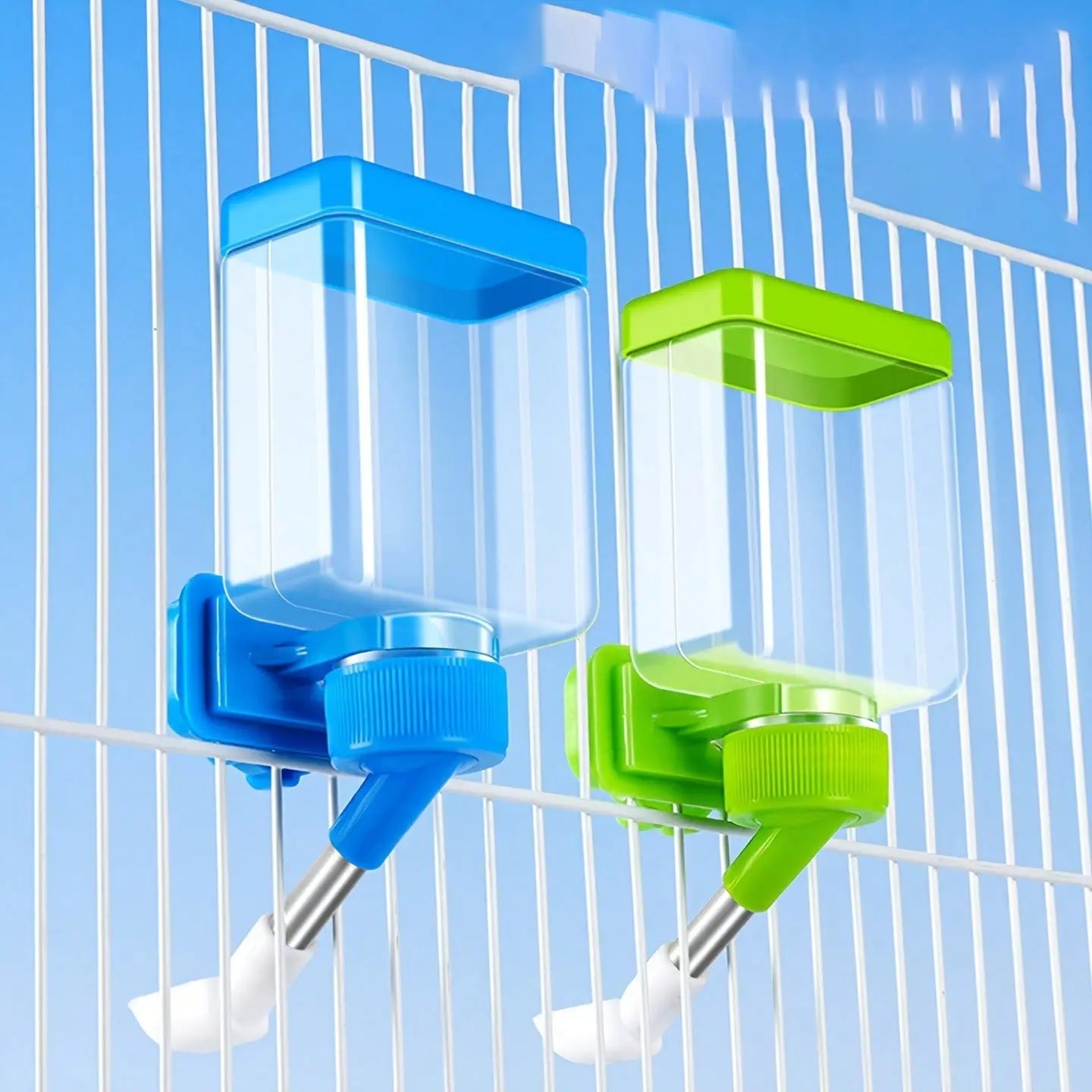 Automatic Bird Watering System, Self-Feeding Device for Small Birds, Cage Accessories, Pigeon Feeder, Cage Mounted Feeder, Parrot Feeder, Bird Feeders, Essential Pet Supplies